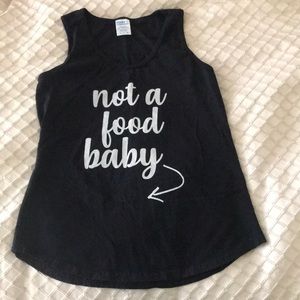 Not a Food Baby Pregnancy Announcement Tank
